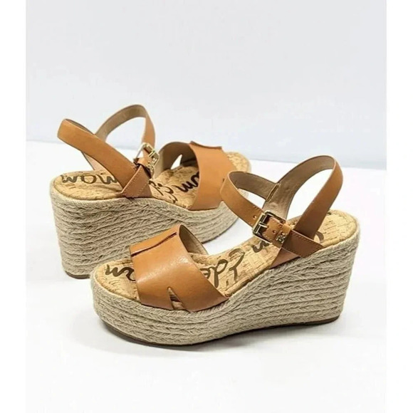 Sam Edelman Women's Maura Espadrille Wedge Sandals Natural Size 9.5 (MSRP $130) - Picture 7 of 11